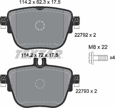 Textar 2279201 - Set placute frana,frana disc www.parts5.com