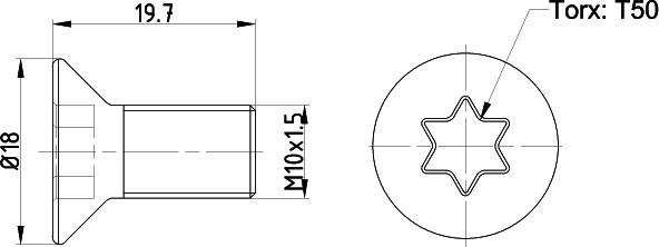 Textar TPM0016 - Bolt, brake disc www.parts5.com