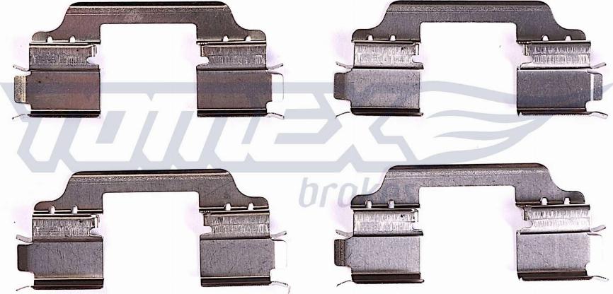 TOMEX brakes TX 44-47 - Tartozékkészlet, tárcsafékbetét www.parts5.com