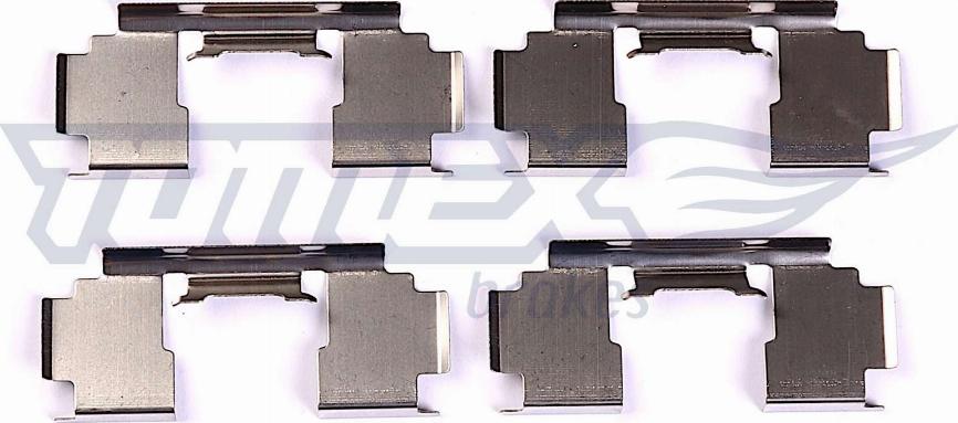 TOMEX brakes TX 44-15 - Sada příslušenství, obložení kotoučové brzdy www.parts5.com