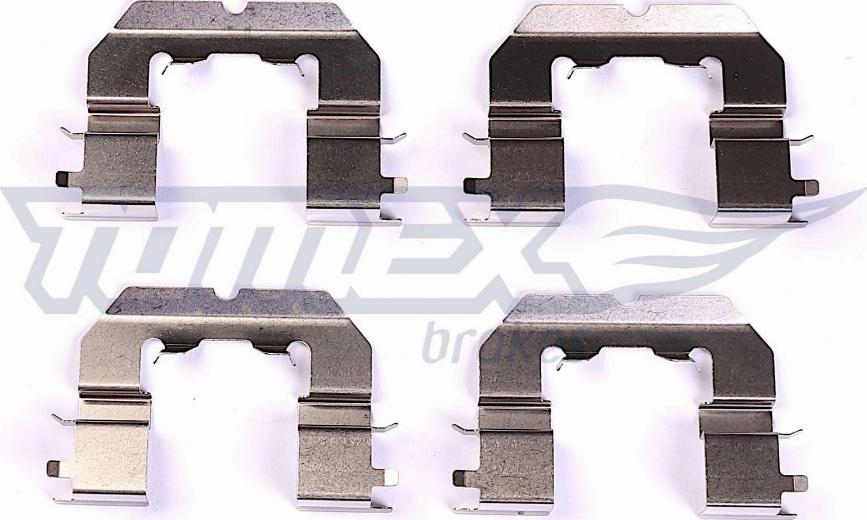 TOMEX brakes TX 44-80 - Sada příslušenství, obložení kotoučové brzdy www.parts5.com