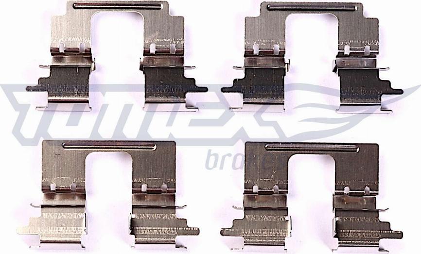 TOMEX brakes TX 44-23 - Set accesorii, placute frana www.parts5.com