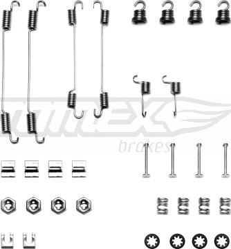 TOMEX brakes TX 40-42 - Комплектующие, барабанный тормозной механизм www.parts5.com