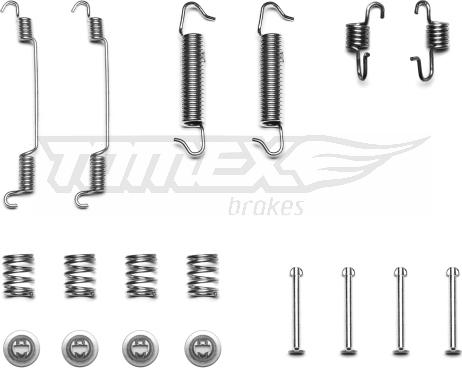 TOMEX brakes TX 40-47 - Set accesorii, sabot de frana www.parts5.com