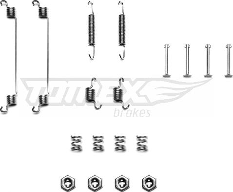 TOMEX brakes TX 40-09 - Kit d'accessoires, mâchoire de frein www.parts5.com