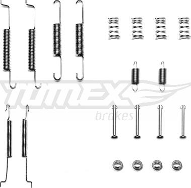 TOMEX brakes TX 40-01 - Accessory Kit, brake shoes parts5.com