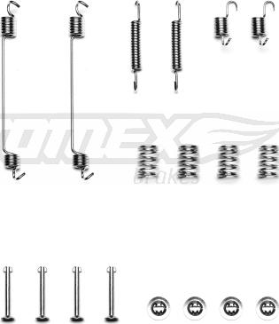 TOMEX brakes TX 40-08 - Juego de accesorios, zapatas de freno www.parts5.com