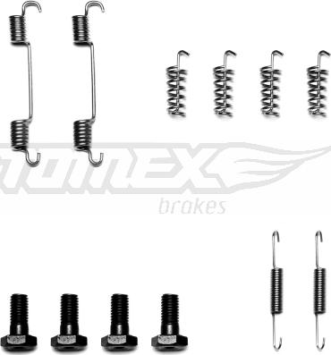 TOMEX brakes TX 40-07 - Sada příslušenství, brzdové čelisti www.parts5.com