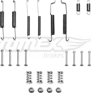 TOMEX brakes TX 40-15 - Aksesuar seti, Fren pabucu www.parts5.com