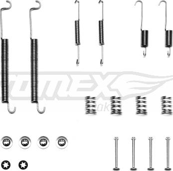 TOMEX brakes TX 40-18 - Set accesorii, sabot de frana www.parts5.com