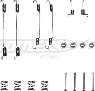 TOMEX brakes TX 40-13 - Accessory Kit, brake shoes www.parts5.com