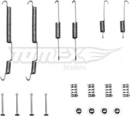 TOMEX brakes TX 40-29 - Tartozékkészlet, fékpofa www.parts5.com