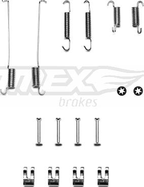 TOMEX brakes TX 40-22 - Set accesorii, sabot de frana www.parts5.com