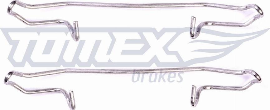 TOMEX brakes TX 43-02 - Sada příslušenství, obložení kotoučové brzdy www.parts5.com