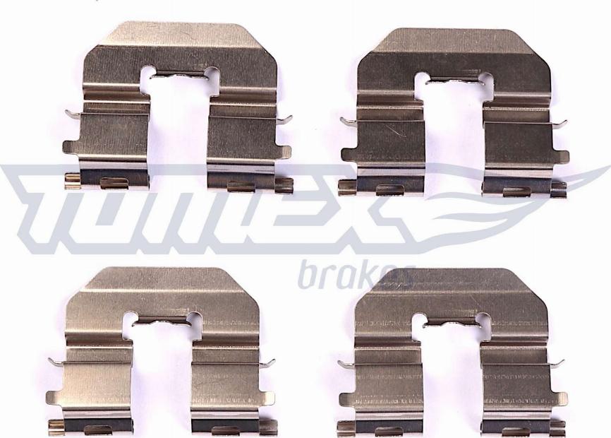 TOMEX brakes TX 43-89 - Sada příslušenství, obložení kotoučové brzdy www.parts5.com