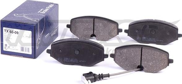 TOMEX brakes TX 60-09 - Brake Pad Set, disc brake www.parts5.com