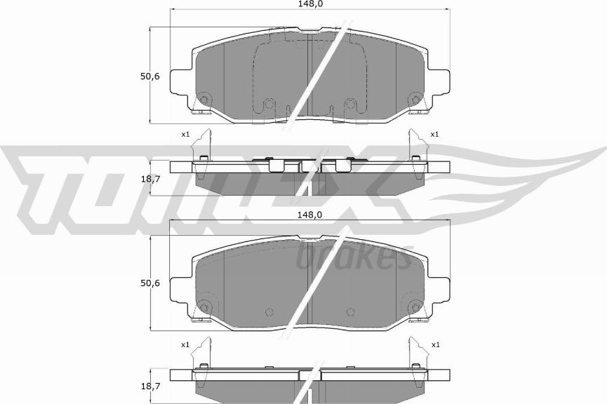 TOMEX brakes TX 60-04 - Juego de pastillas de freno www.parts5.com