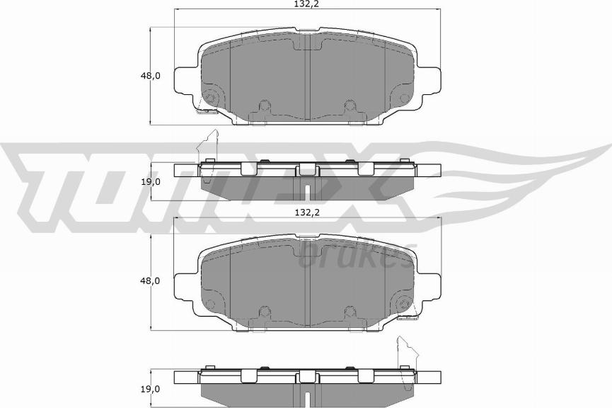 TOMEX brakes TX 60-03 - Fékbetétkészlet, tárcsafék www.parts5.com