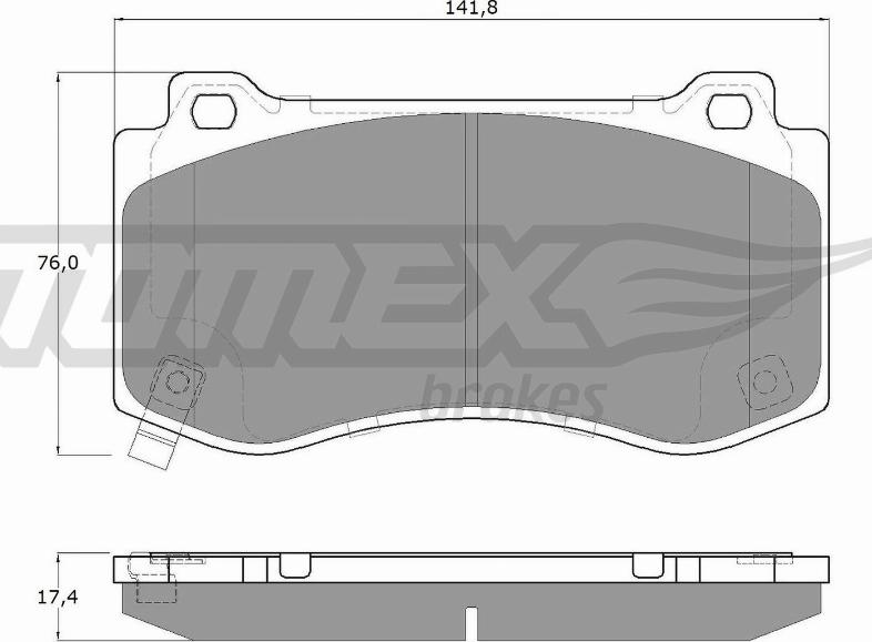 TOMEX brakes TX 19-95 - Brake Pad Set, disc brake www.parts5.com