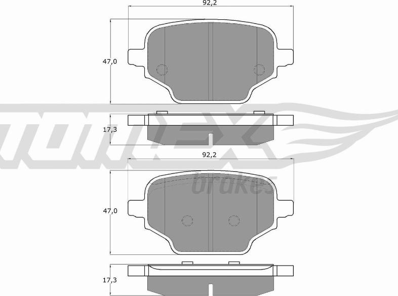 TOMEX brakes TX 19-92 - Juego de pastillas de freno www.parts5.com