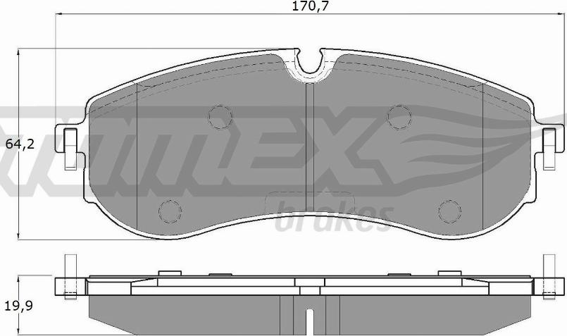 TOMEX brakes TX 19-97 - Brake Pad Set, disc brake www.parts5.com