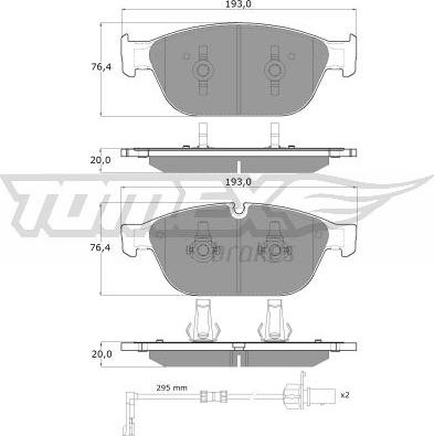 TOMEX brakes TX 19-40 - Kit de plaquettes de frein, frein à disque www.parts5.com