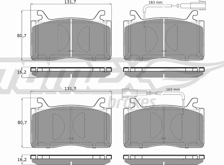 TOMEX brakes TX 19-42 - Juego de pastillas de freno parts5.com