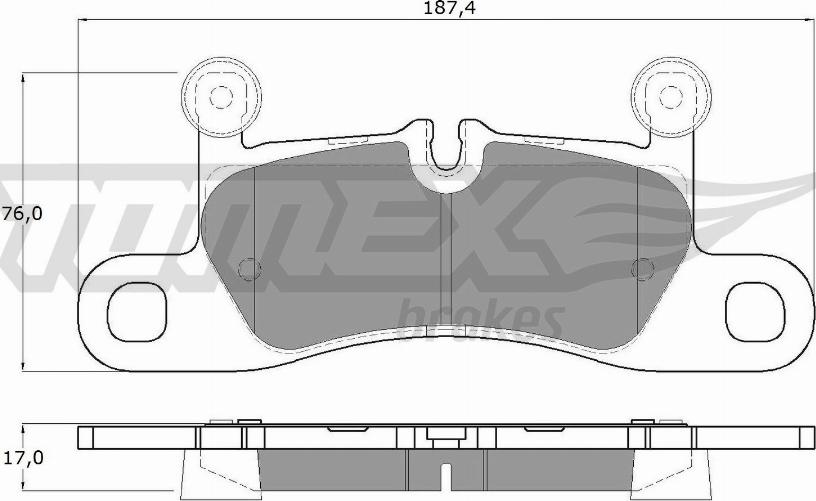 TOMEX brakes TX 19-26 - Brake Pad Set, disc brake www.parts5.com