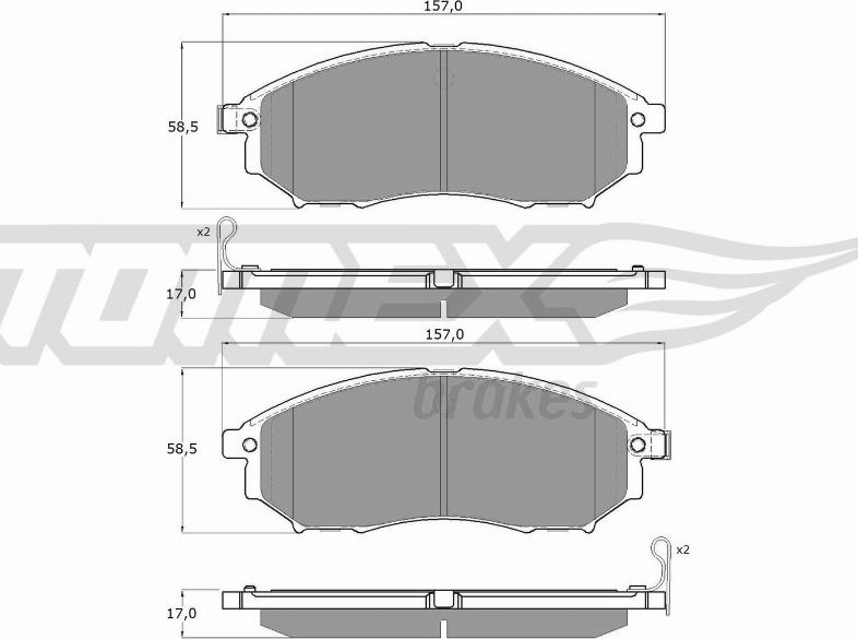 TOMEX brakes TX 19-27 - Juego de pastillas de freno www.parts5.com