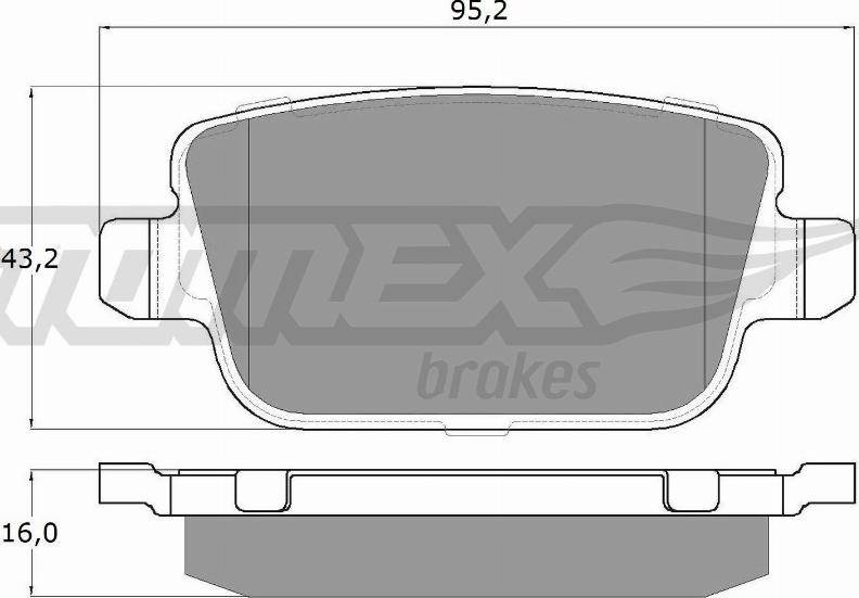 TOMEX brakes TX 14-48 - Set placute frana,frana disc www.parts5.com