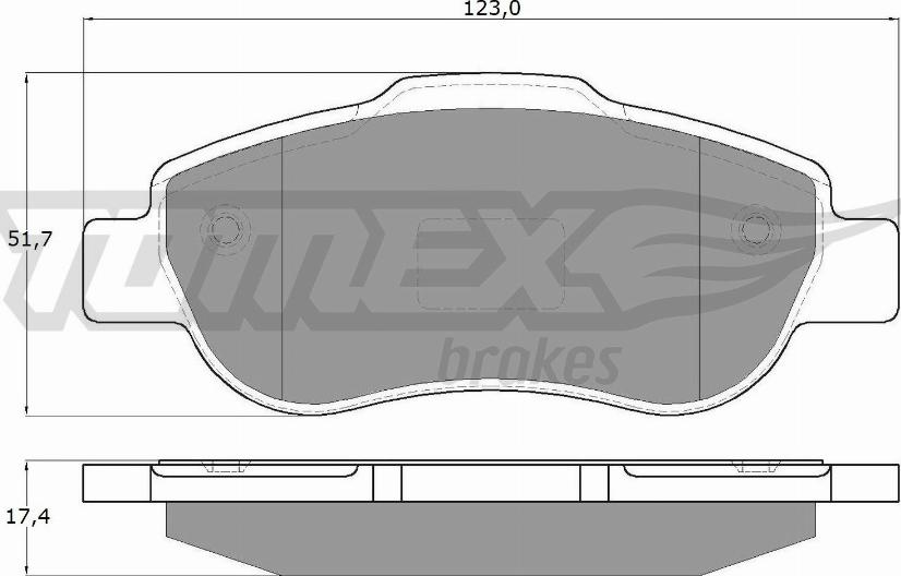 TOMEX brakes TX 14-43 - Set placute frana,frana disc www.parts5.com