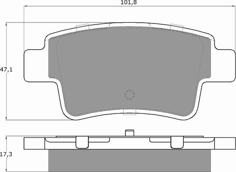 TOMEX brakes TX 14-62 - Brake Pad Set, disc brake www.parts5.com