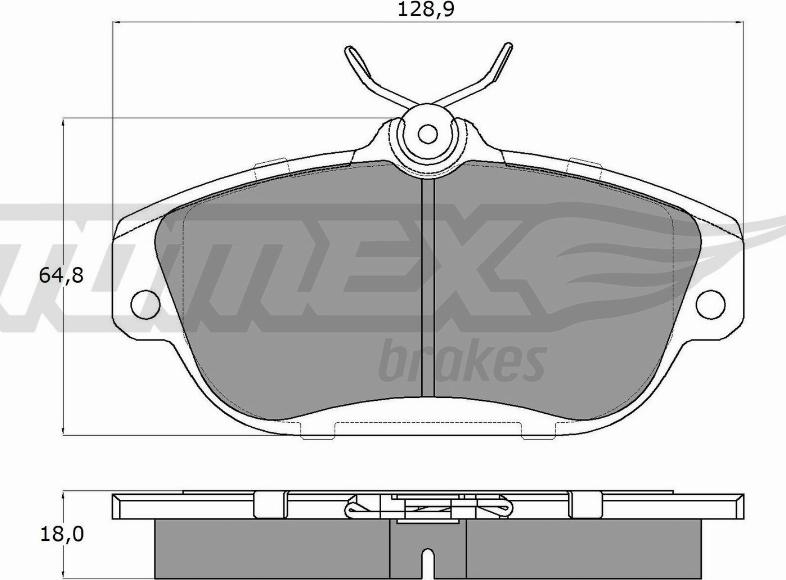 TOMEX brakes TX 14-01 - Set placute frana,frana disc www.parts5.com