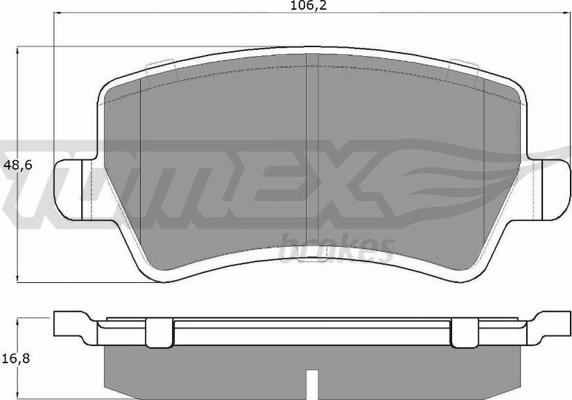 TOMEX brakes TX 14-85 - Комплект спирачно феродо, дискови спирачки www.parts5.com