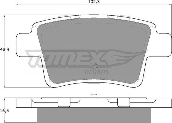 TOMEX brakes TX 14-82 - Komplet pločica, disk-kočnica www.parts5.com