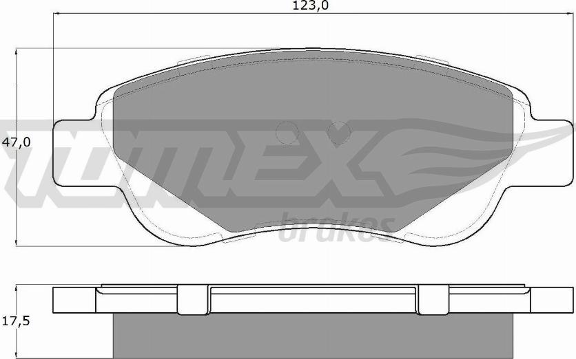 TOMEX brakes TX 14-37 - Fren balata seti, diskli fren www.parts5.com