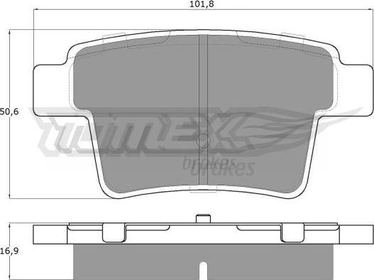 TOMEX brakes TX 14-74 - Brake Pad Set, disc brake www.parts5.com