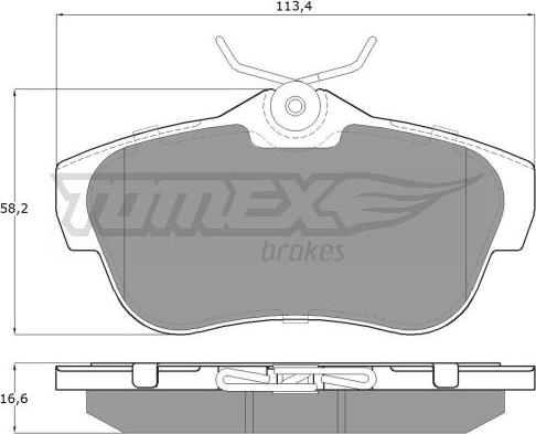 TOMEX brakes TX 15-94 - Komplet pločica, disk-kočnica www.parts5.com