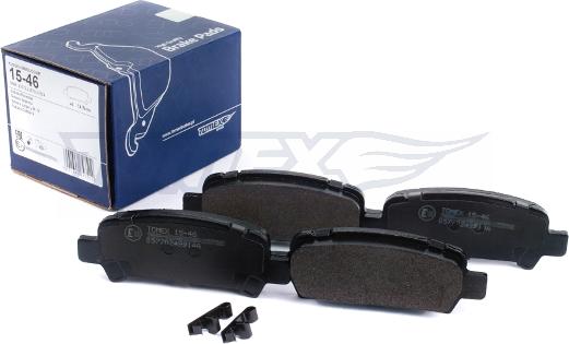 TOMEX brakes TX 15-46 - Sada brzdových platničiek kotúčovej brzdy www.parts5.com