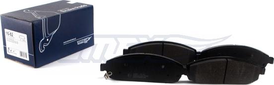 TOMEX brakes TX 15-52 - Тормозные колодки, дисковые, комплект www.parts5.com