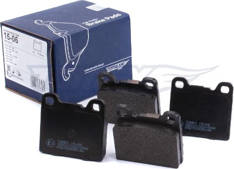 TOMEX brakes TX 15-06 - Тормозные колодки, дисковые, комплект www.parts5.com