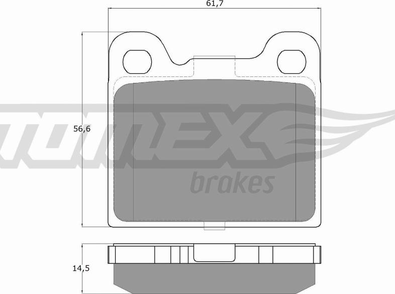 TOMEX brakes TX 15-06 - Set placute frana,frana disc www.parts5.com