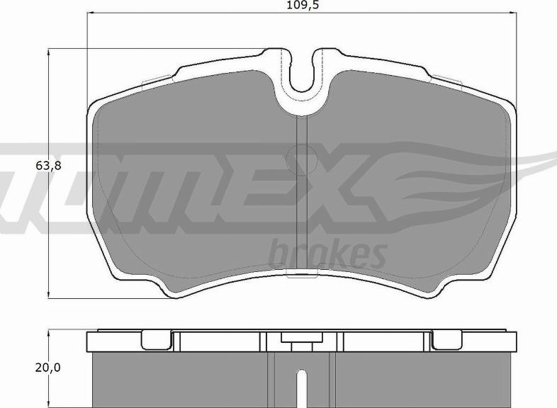 TOMEX brakes TX 15-11 - Set placute frana,frana disc www.parts5.com