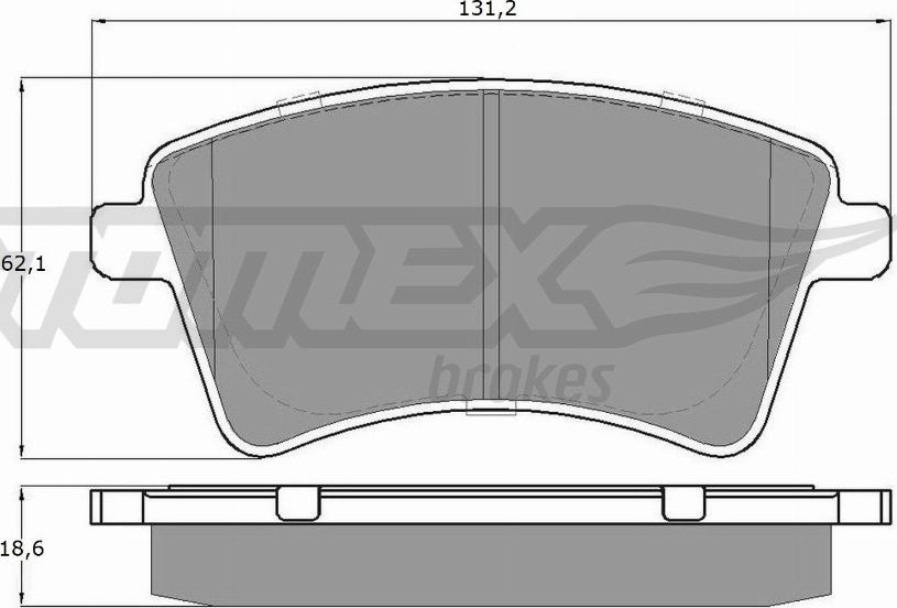 TOMEX brakes TX 15-84 - Set placute frana,frana disc www.parts5.com