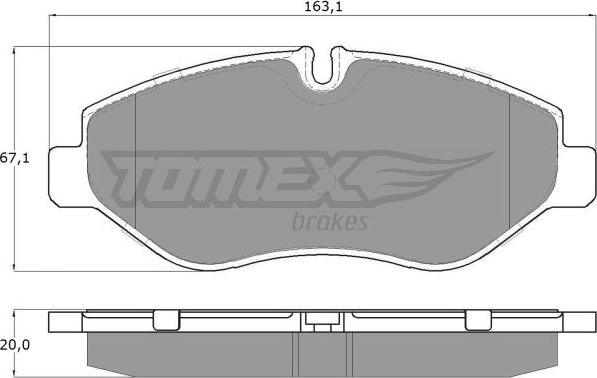 TOMEX brakes TX 15-86 - Set placute frana,frana disc www.parts5.com