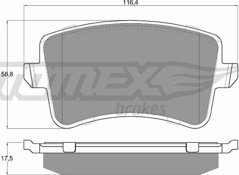 TOMEX brakes TX 15-81 - Brake Pad Set, disc brake www.parts5.com