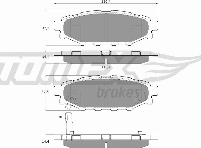 TOMEX brakes TX 15-37 - Kit de plaquettes de frein, frein à disque www.parts5.com