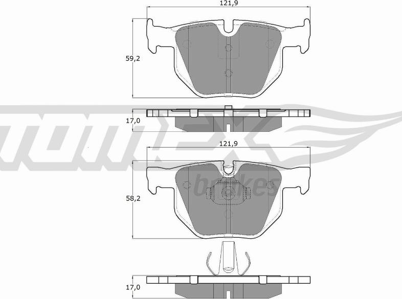 TOMEX brakes TX 15-24 - Set placute frana,frana disc www.parts5.com