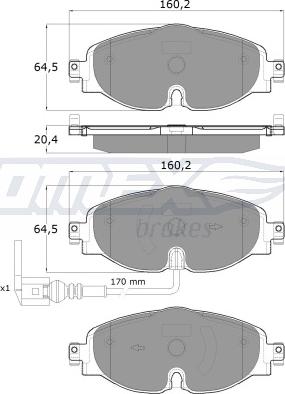 TOMEX brakes TX 16-97 - Juego de pastillas de freno www.parts5.com