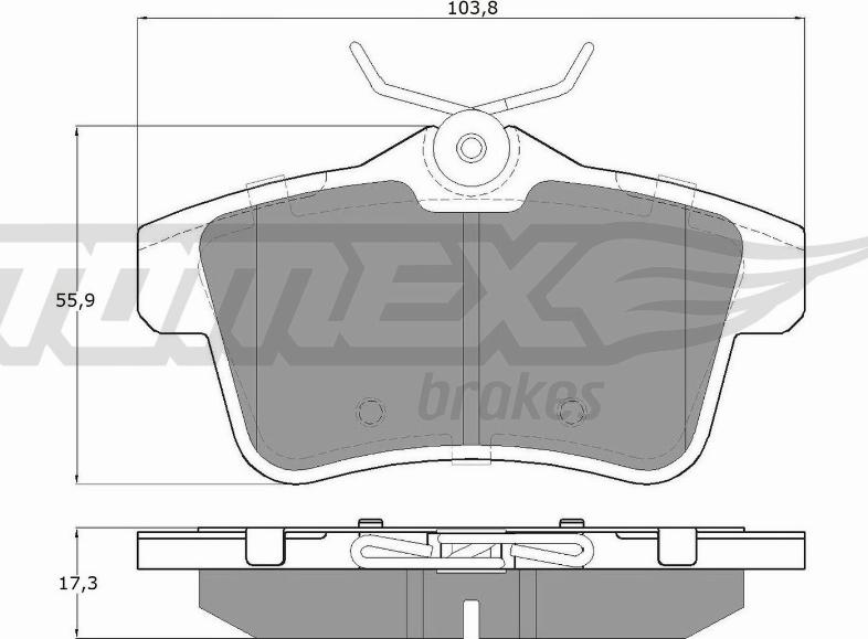 TOMEX brakes TX 16-60 - Juego de pastillas de freno www.parts5.com